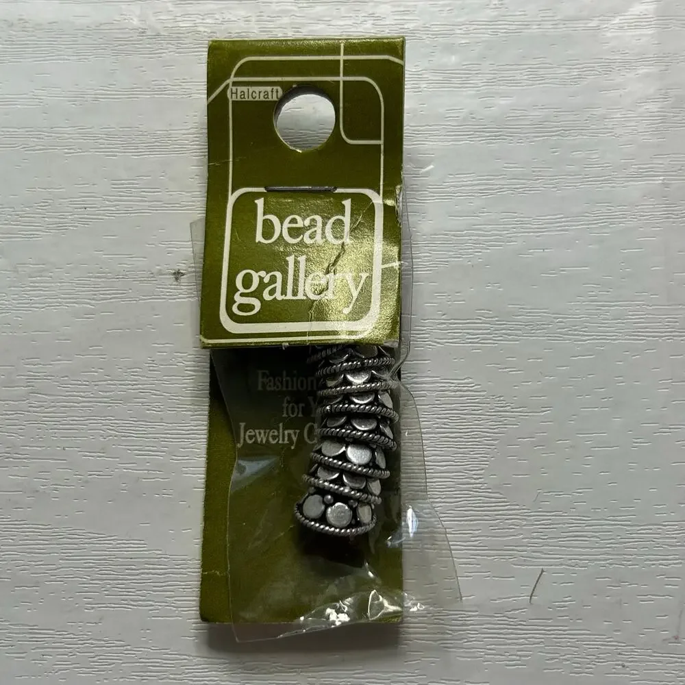 Bead Gallery Silver Metal Bead Findings Lot 7 Cards
